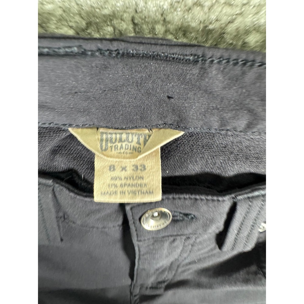 Duluth Trading Co Dry on the Fly Cargo Pants Dark Gray Womens 6x33 Hiking Travel - Picture 4 of 6